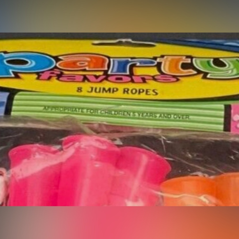 8pc 7FT NEW NEON Jump Ropes Set - Multicolor PARTY 🎉 PACK PARTYCITY AMSCAM - Picture 3 of 3